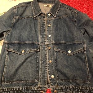 Madewell Banded Jean Jacket Size Large
